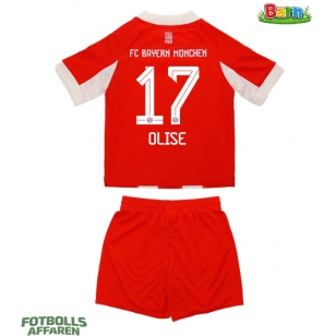 Bayern Munich Michael Olise #17 Hemmaställ Barn 2025-26 Kortärmad (+ Korta byxor)